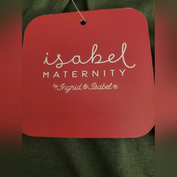 Isabel & Ingrid Maternity Olive 'I've Got you babe graphic Tee - Picture 4 of 8